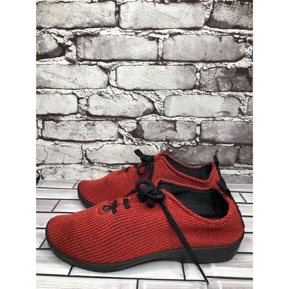 Arcopedico Red Fabric Knit LS Arch Support Sneakers Shoes Women’s Sz 39EU/8M US - Picture 10 of 16